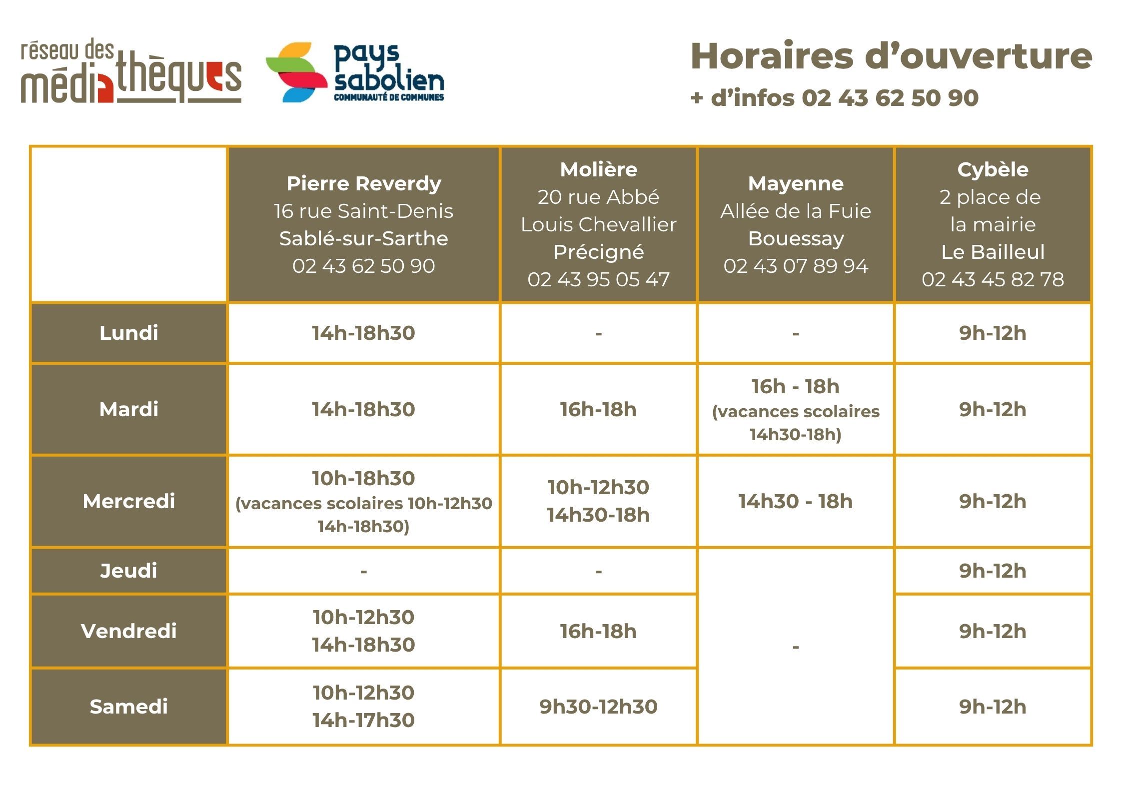 Horaires